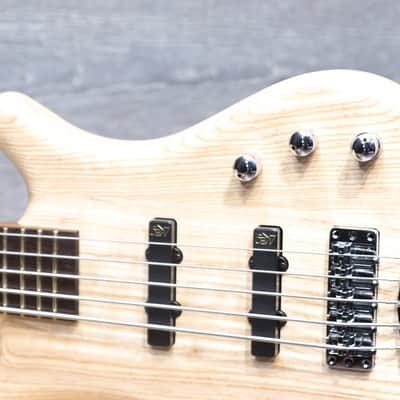Warwick Pro Series Corvette Standard 5-String Ash Natural Transparent Satin image 4