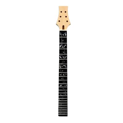 24Fret Mahogany Guitar Neck  with 25.5 Inch Vine Inlay Rosewood Fretboard  PRS Head