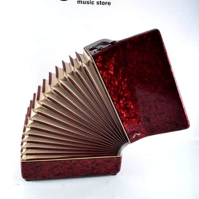 Rare Vintage German Made Top Piano Accordion Weltmeister Gigantilli I - 80 bass + Original Hard Case & Shoulder Straps image 11