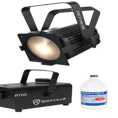 Chauvet DJ EVE P-140 VW DMX D-Fi Cool/Warm Wash Stage Par Light+Fogger+Fluid image 1