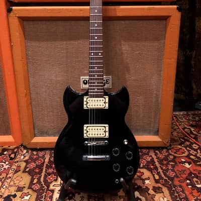 Vintage 1980s Yamaha SG200 SG Black Rosewood Set Neck Electric Guitar image 2