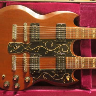 Gibson SG doubleneck 1275 BJ 1973 custom Pickguard 1973 - walnut image 17