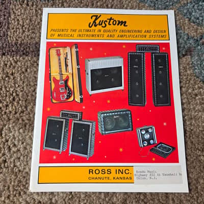 Vintage Circa 1967 Kustom Full-Line, Full-Color Catalog! Rare, Original Case Candy, Paperwork! image 1
