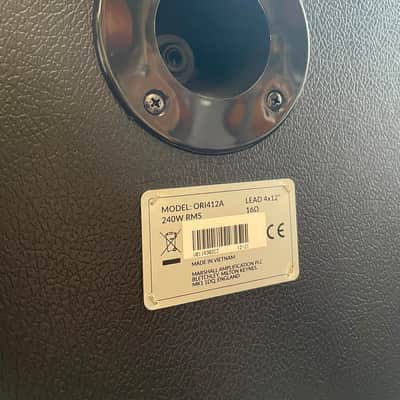 Marshall Origin ORI412A 240-Watt 4x12" Speaker Cab image 4