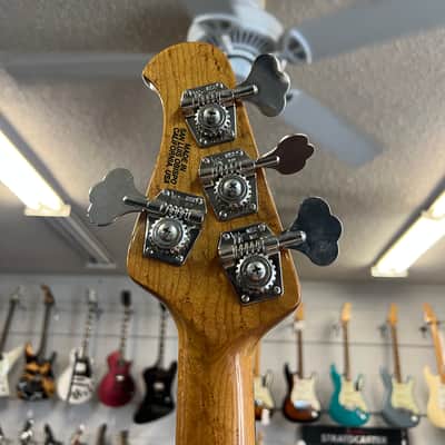 2010 Ernie Ball Music Man Ball Family Reserve 4-String Electric StingRay 3 EQ HH Bass Guitar in Vintage Sunburst image 10