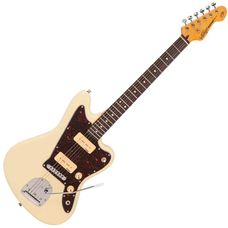 Vintage V65 ReIssued Vibrato Electric Guitar - Vintage White (V65VVW) image 1