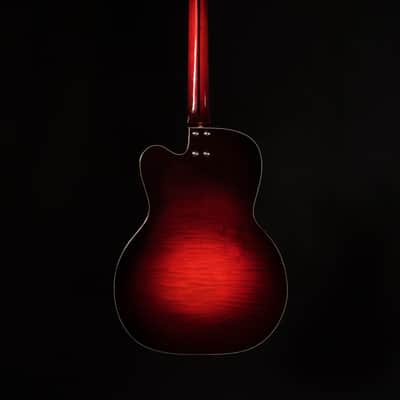 Hammett Guitar Co. H161 'Slim Twin' 2020 Heritage Cherry Burst image 5