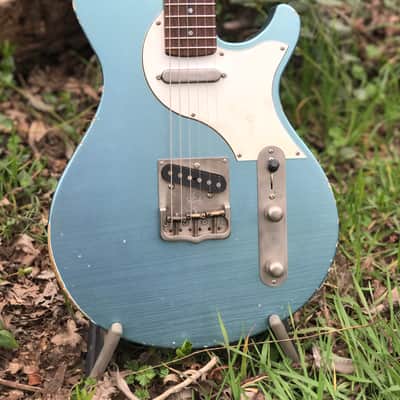 Jason Z. Schroeder Chopper TL 2017 Distressed Ice Blue Metallic image 1