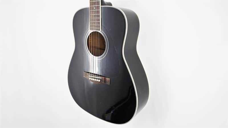 Yamaha FG-423S Black - Solid Spruce Top Dreadnought Acoustic | Reverb