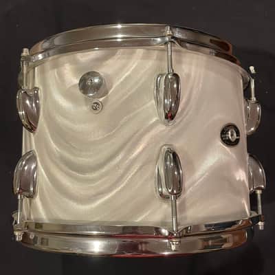 Slingerland Tom 8" x 12" Early 70s White Satin Flame Pearl image 6