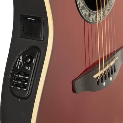 Ovation Applause AE128 Acoustic Electric Guitar - Ruby Red image 7