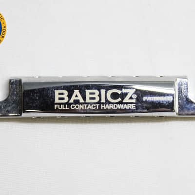 Babicz Full Contact Hardware FCH Chrome Tune-O-Matic Bridge - Chrome image 2