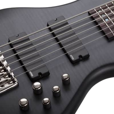 Schecter Stiletto Studio-6 See-Thru Black Satin image 4