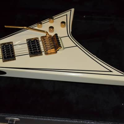 Jackson Rare Limited Tribute Edition Randy Rhoads "Concorde" #5 of 250 1992 White w/Black Pinstripes image 9