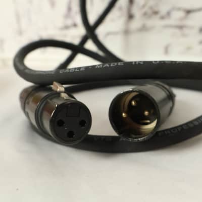 Lot of 4 - 3 pin XLR Low Impedance Microphone Cables image 2