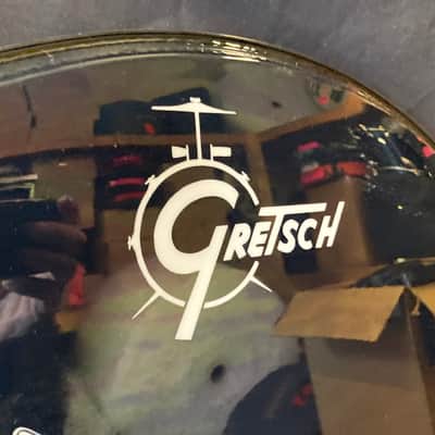 Steve Ferrone's, Tom Petty and the Heartbreakers 24" Remo/Gretsch Logo Bass Drum Front Head, Autographed! - Black image 8