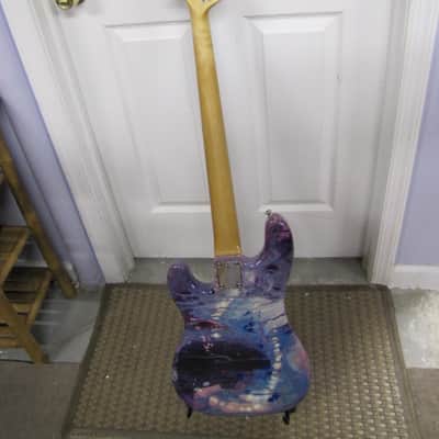 Bluesman Vintage  Custom Precision Jazz Thunderbird Bass 2016 Purple Swirly image 4