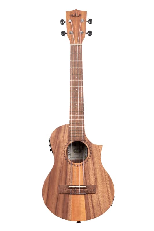 Kala Teak Tri-Top Tenor Ukulele with Cutaway & EQ image 1