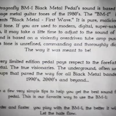 666 MADE::Black Metal Pedal DRAGONFLY BM-1 image 4