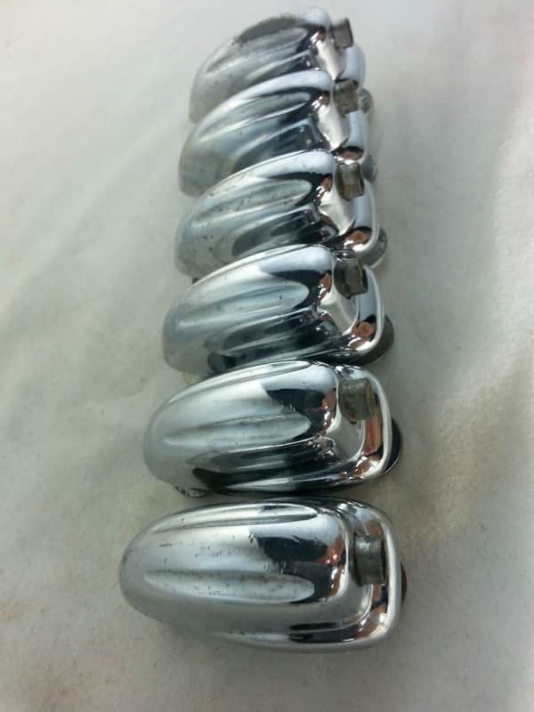 *Slingerland 6x Sound King Tom Drum Lugs Chrome Small Hex/Washer Vintage 60s-70s image 1