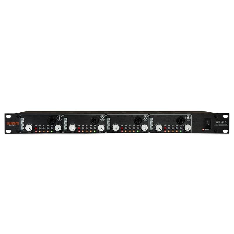 Warm Audio WA-412 4-Channel Microphone Pre-Amp with DI (Open Box) image 1