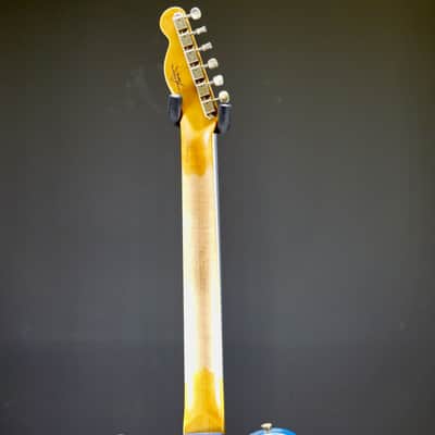Fender Custom Shop 1963 Telecaster Relic 3A Rosewood Fingerboard Aged Lake Placid Blue image 12