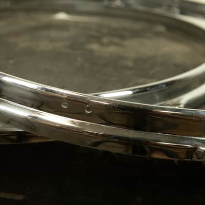 1960s Slingerland 18" Stick Saver Chrome Over Brass Hoops image 2