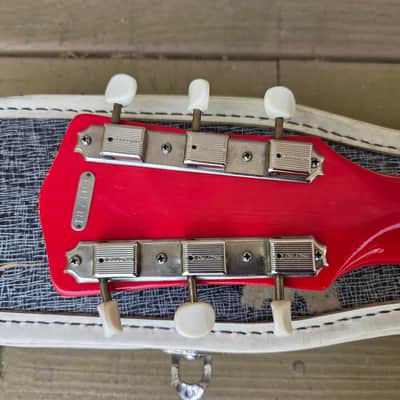 Vintage 1962 Tosca (Valco) Thunderstick Double Pickup Electric Guitar w/ Original Case! image 15