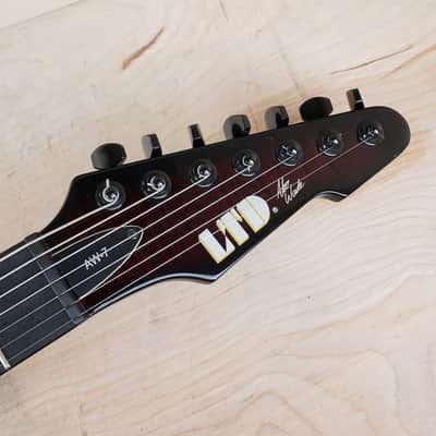 ESP LTD AW-7 Alex Wade Signature 2012 Blood Red Sunburst w/ Gig Bag image 4