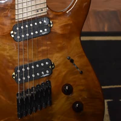 Legator Ninja 200 SE Fanned Fret 7 String 2016 - Walnut image 20