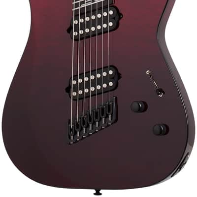 Schecter Reaper-7 Elite Multiscale Blood Burst image 1