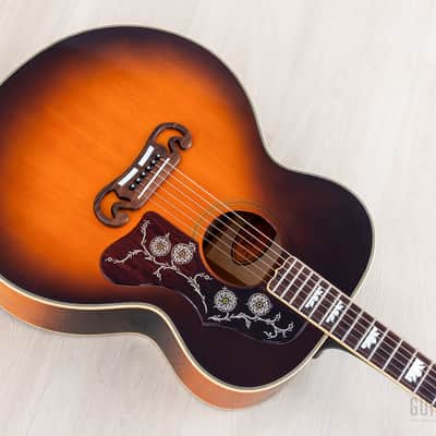 1992 Orville by Gibson J-200 Jumbo Acoustic Electric Guitar Sunburst w/ Case image 10