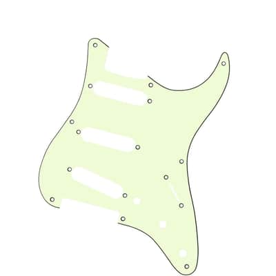 8-Hole Strat SSS Guitar Pickguard Vintage Style Guitar Scratch Plate image 3