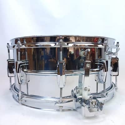 Ludwig 6.5x14"1964 #9268 Super-Sensitive #411 Snare Drum COB Brass Rims Red-Felt image 3