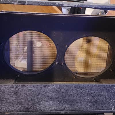 Fender Super Twin Combo Cabinet w/ Tube Chart, Fender Badge, Brownface Grille Cloth – Project Cabinet image 6