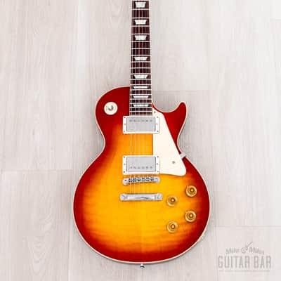 2022 Gibson Custom Shop Historic 1959 Les Paul Standard R9 70th Anniversary Washed Cherry Sunburst Gloss image 2
