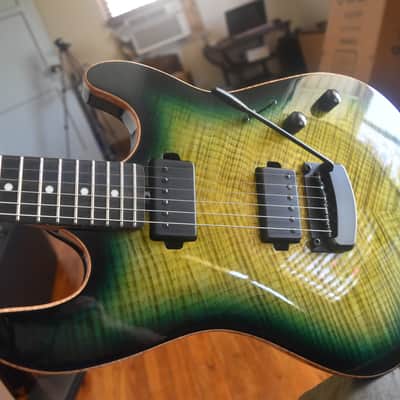 Ernie Ball Music Man Sabre, 2021, OHSC, Gorgeous flamed maple specimen image 1