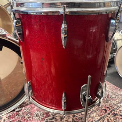 Trixon Luxus 1960s Teardrop 13"/16"/20" Drum Set - Red Sparkle (VIDEO) image 9