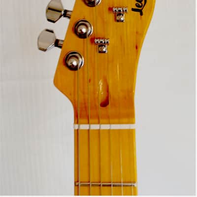 Leo Jaymz Elite Series "Popcaster" Electric Guitar - Sparkle Cyan Blue image 2