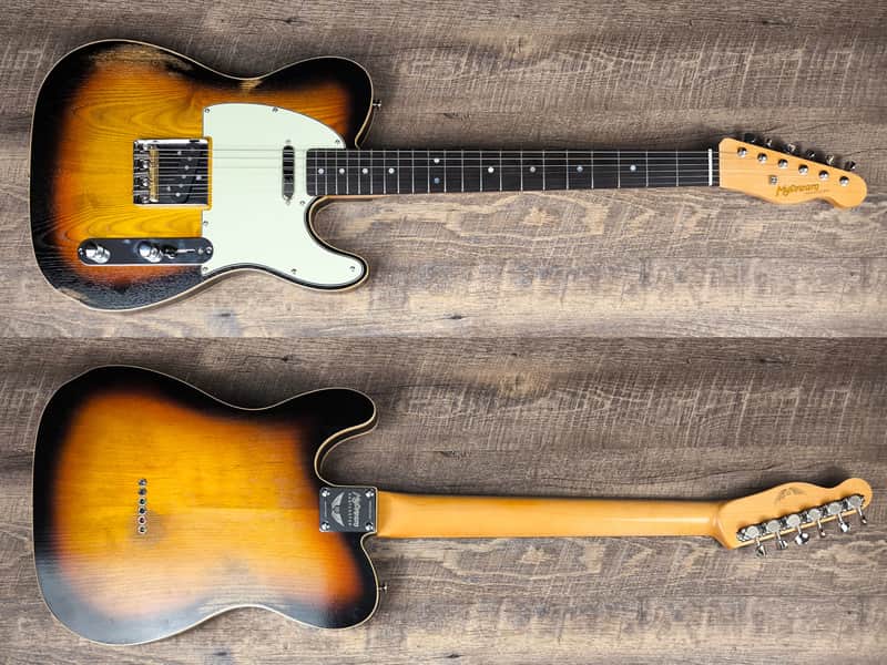 MyDream Partcaster Custom Built - Chambered Alder / Ash Sunburst T Modern image 1