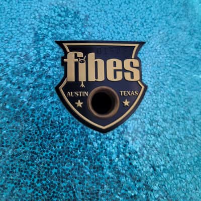 Fibes Austin-Era 16x22 Bass Drum 6-Ply Jasper Shell - Turquoise Sparkle W/ Bag (C013-43) image 6