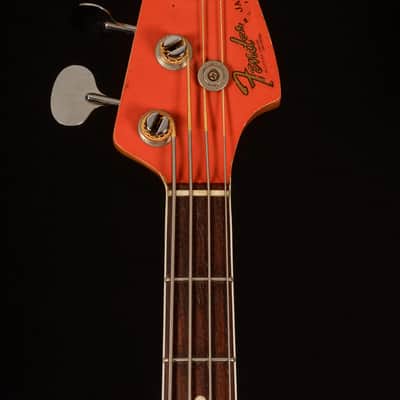 Fender Jazz Bass 1966 Fiesta Red w. OHSC image 6