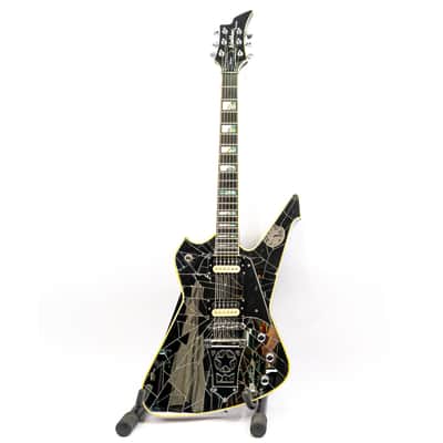 2010 Washburn PS1800 Paul Stanley Cracked Mirror Signature Guitar – Gigbag image 4