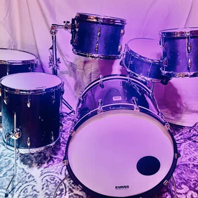 Custom Magnus Opus Drums 2026 - Midnight blue/black carbon fiber shells image 10