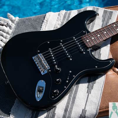 Fender Japan Limited Edition J-Craft ST62-ALLBK - '62 Stratocaster Reissue All Black w Matching HS - DEMO Video - Pro Set Up w Perfect Frets/Action/Intonation! image 1