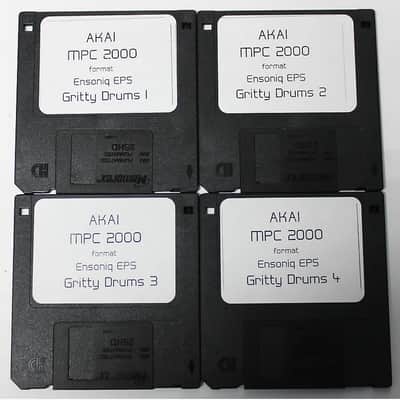 Akai MPC 2000 Format Floppy Disk Sample Library Ensoniq EPS Gritty Drums 13bit