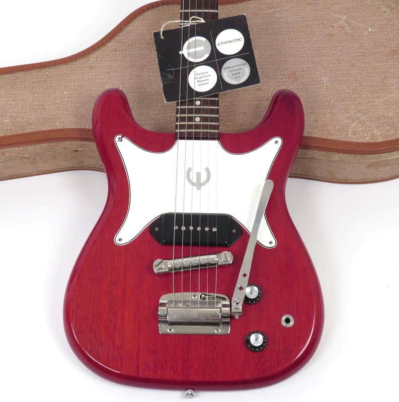 1961 Epiphone Coronet - Cherry - Original Case & Hang Tag! - P-90 Pickup image 1