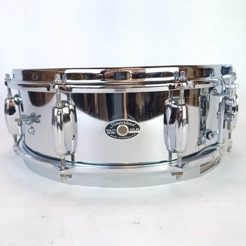Slingerland 5x14"Festival #15431 Snare Drum Chrome Steel 8Lug Vintage 1970 Niles image 1