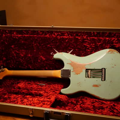 Fender 1963 Stratocaster Custom Shop HREL 2022 -  Aged Surf Pearl image 4