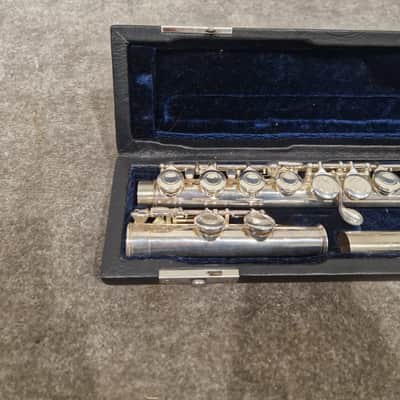 Osborne Engraved Silver Standard Nickel Flute - Elegant Design - Good w/ Hard Case image 9